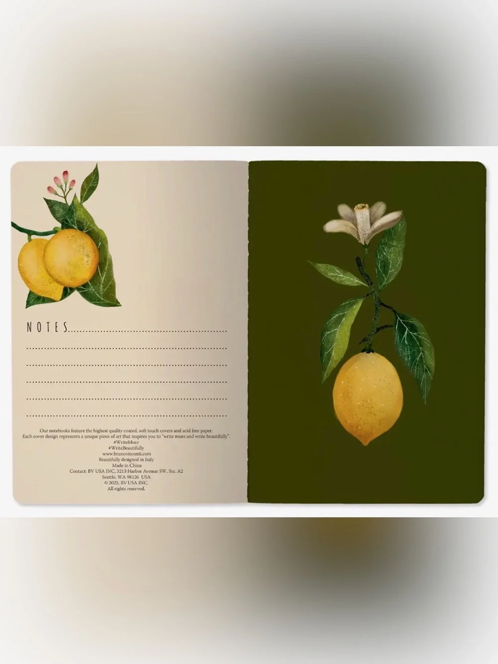 Set of 3 Gorgeous Gold Foil Detailed Soft Touch Notebook Journals- lovely gift!